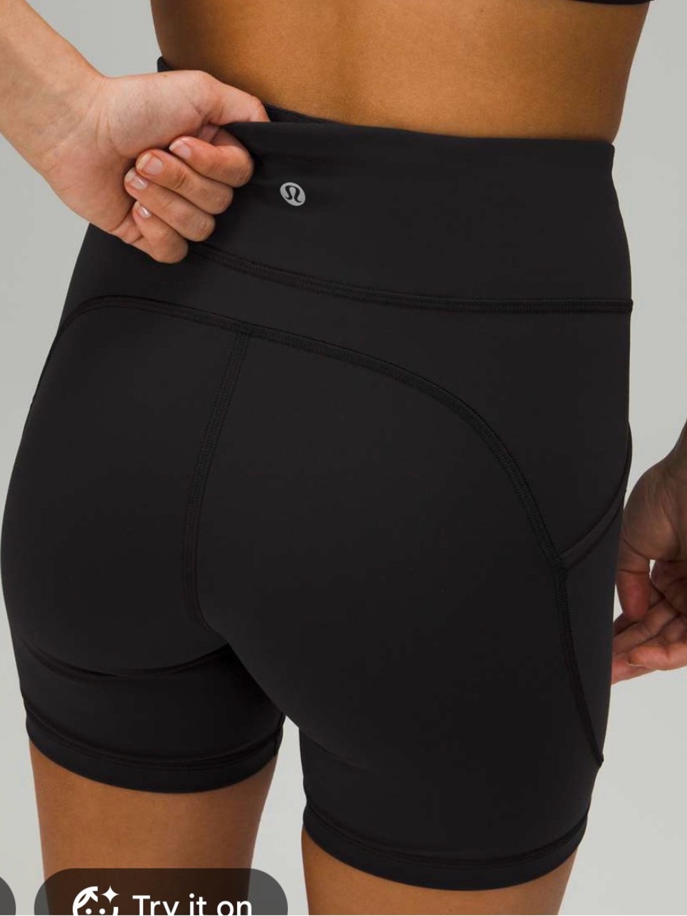 lululemon athletica Black High-Rise invigorate Bike Shorts